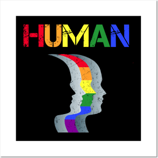 Human Pride Month LGBT Gift Posters and Art